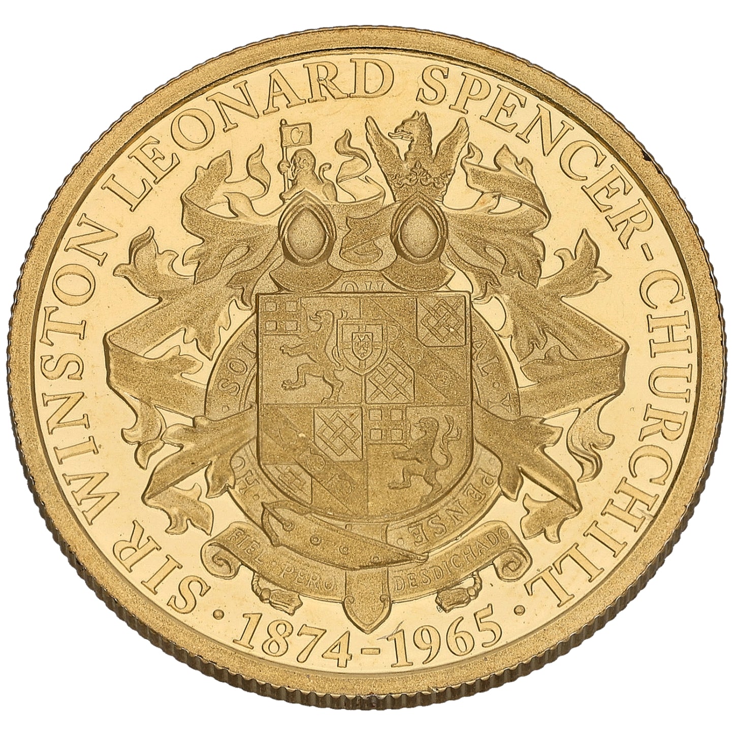 9ct Gold Sir Winston Leonard Spencer Churchill Two Crowns Coin 2020