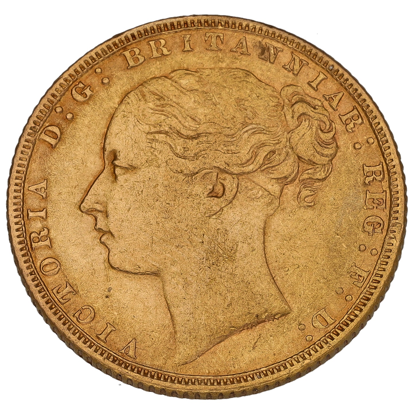 22ct Gold Queen Victoria Full Sovereign Coin 1872