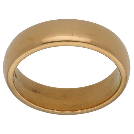 14ct Gold Plain Wedding Ring Size N