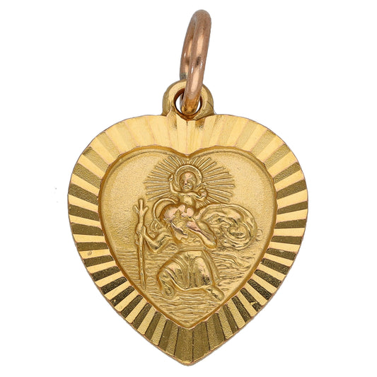 9ct Gold St Christopher Pendant