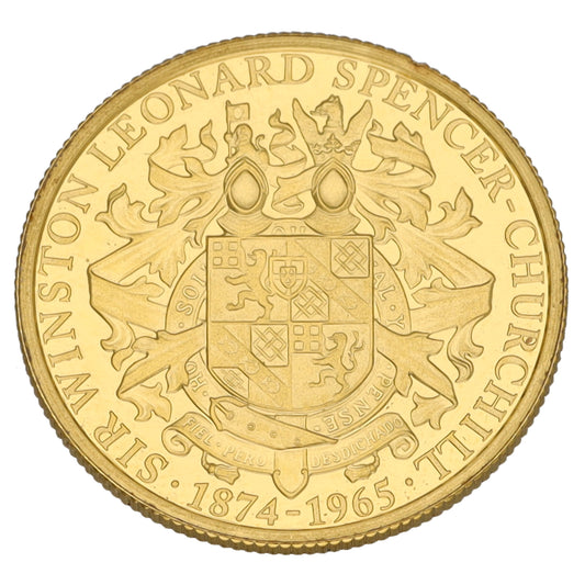 22ct Gold Sir Winston Leonard Spencer Churchill 1/10 OZ Coin 2015