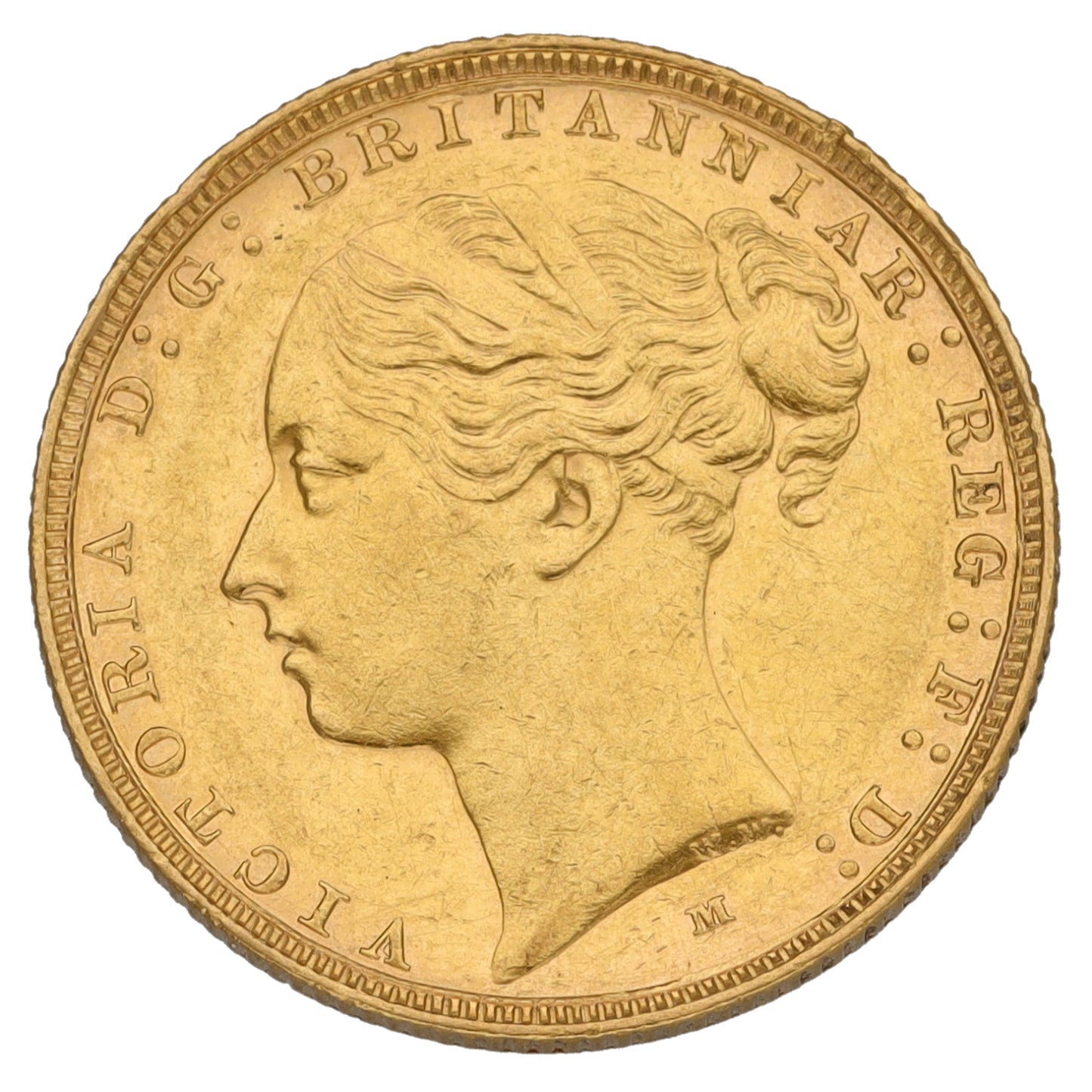 22ct Gold Queen Victoria Full Sovereign Coin 1885