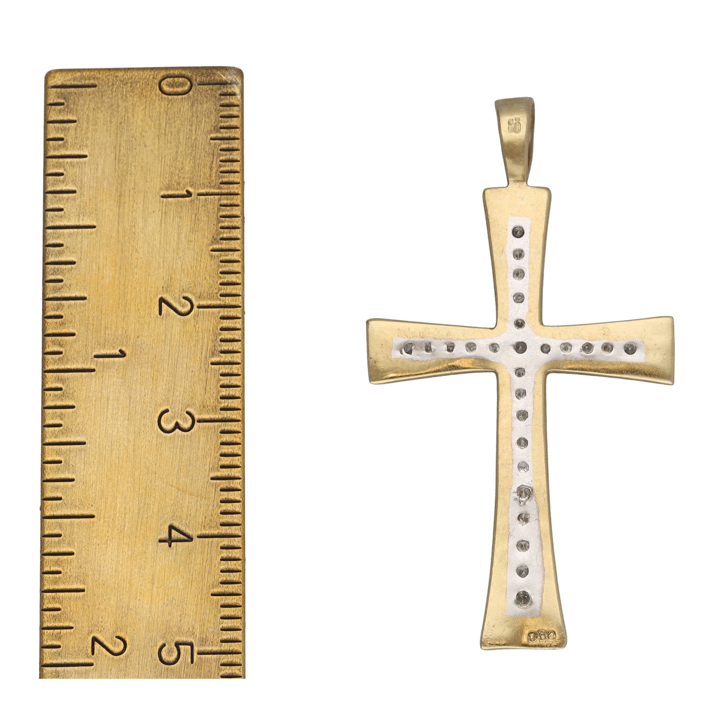9ct Gold 0.40ct Diamond Cross Pendant