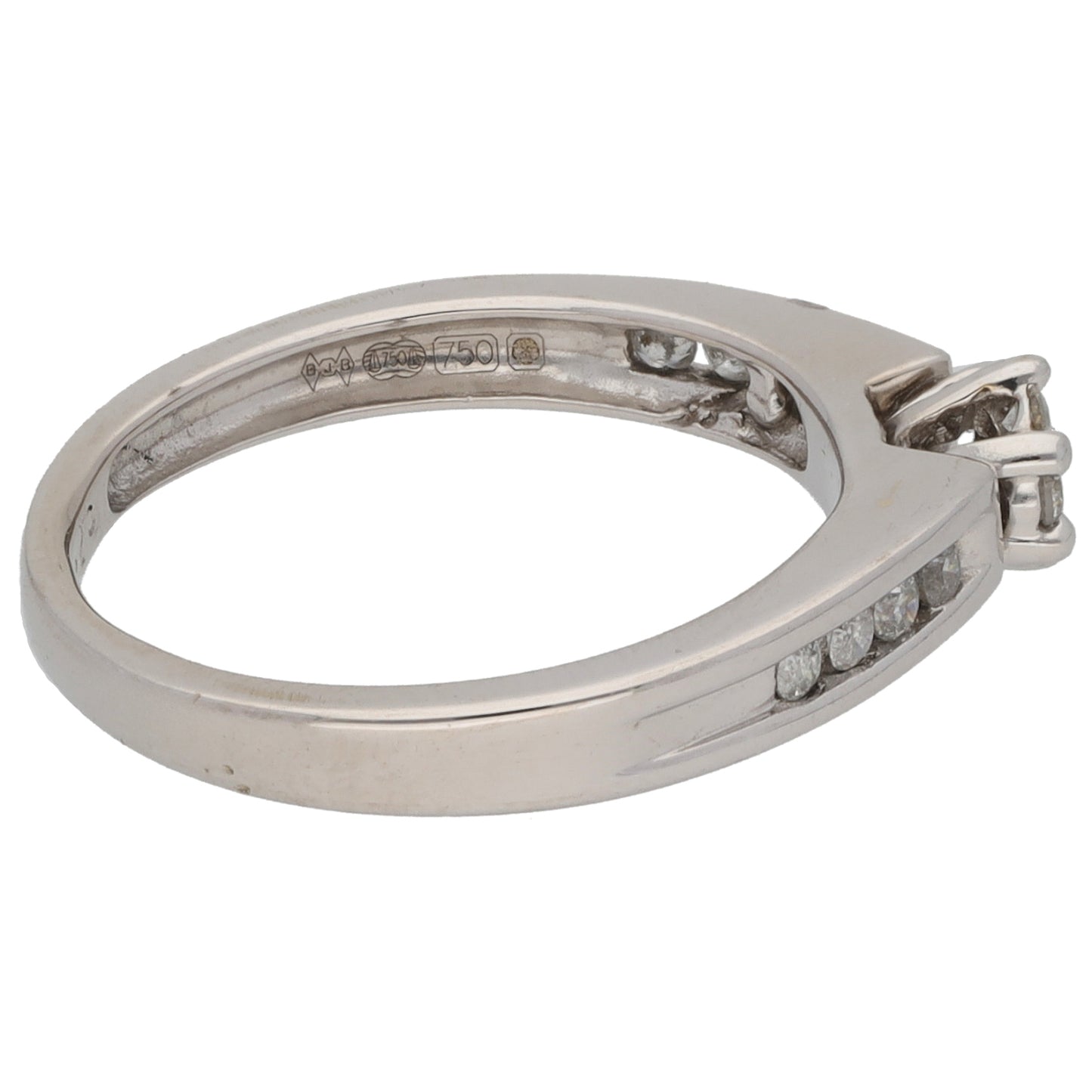 18ct White Gold 0.25ct Diamond Dress/Cocktail Ring Size K