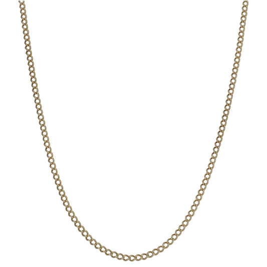 9ct gold curb chain necklace, 24 in length