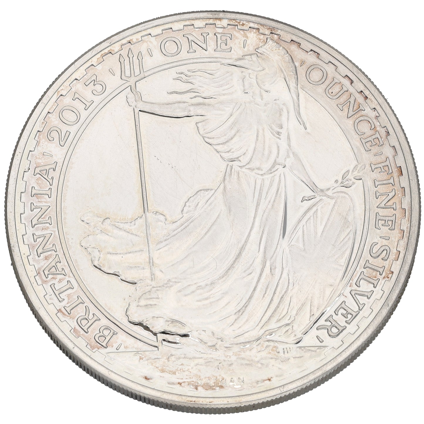 Fine Silver Queen Elizabeth II 1 OZ Britannia Coin 2013