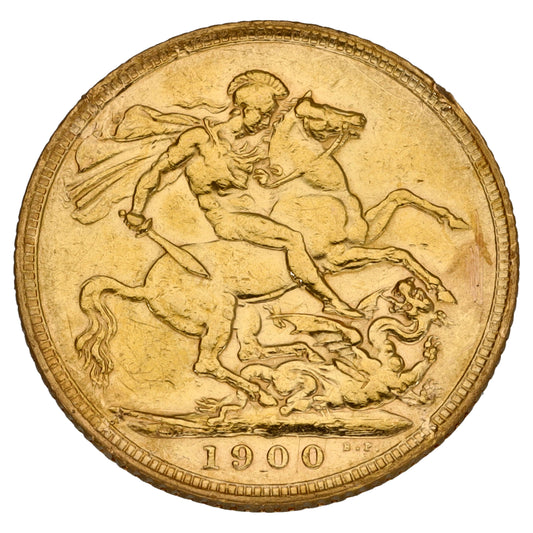 22ct Gold Queen Victoria Full Sovereign Coin 1900