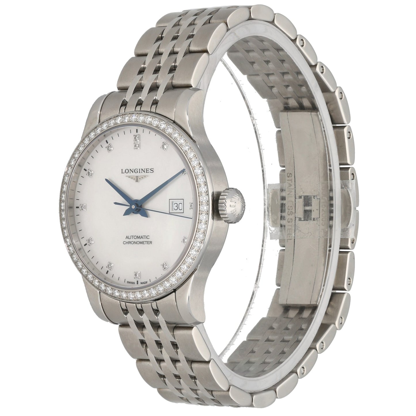 Longines Record L2.321.0 30mm Stainless Steel Watch