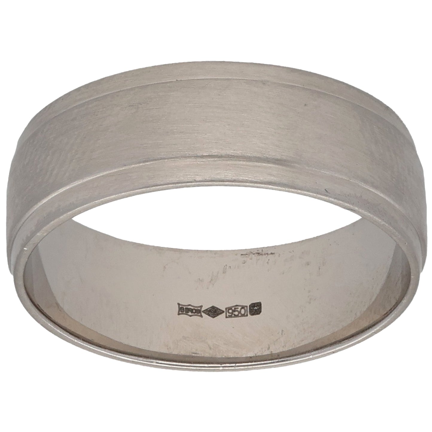 Platinum Plain Wedding Ring Size T