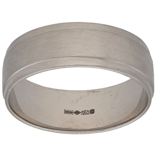 Platinum Plain Wedding Ring Size T