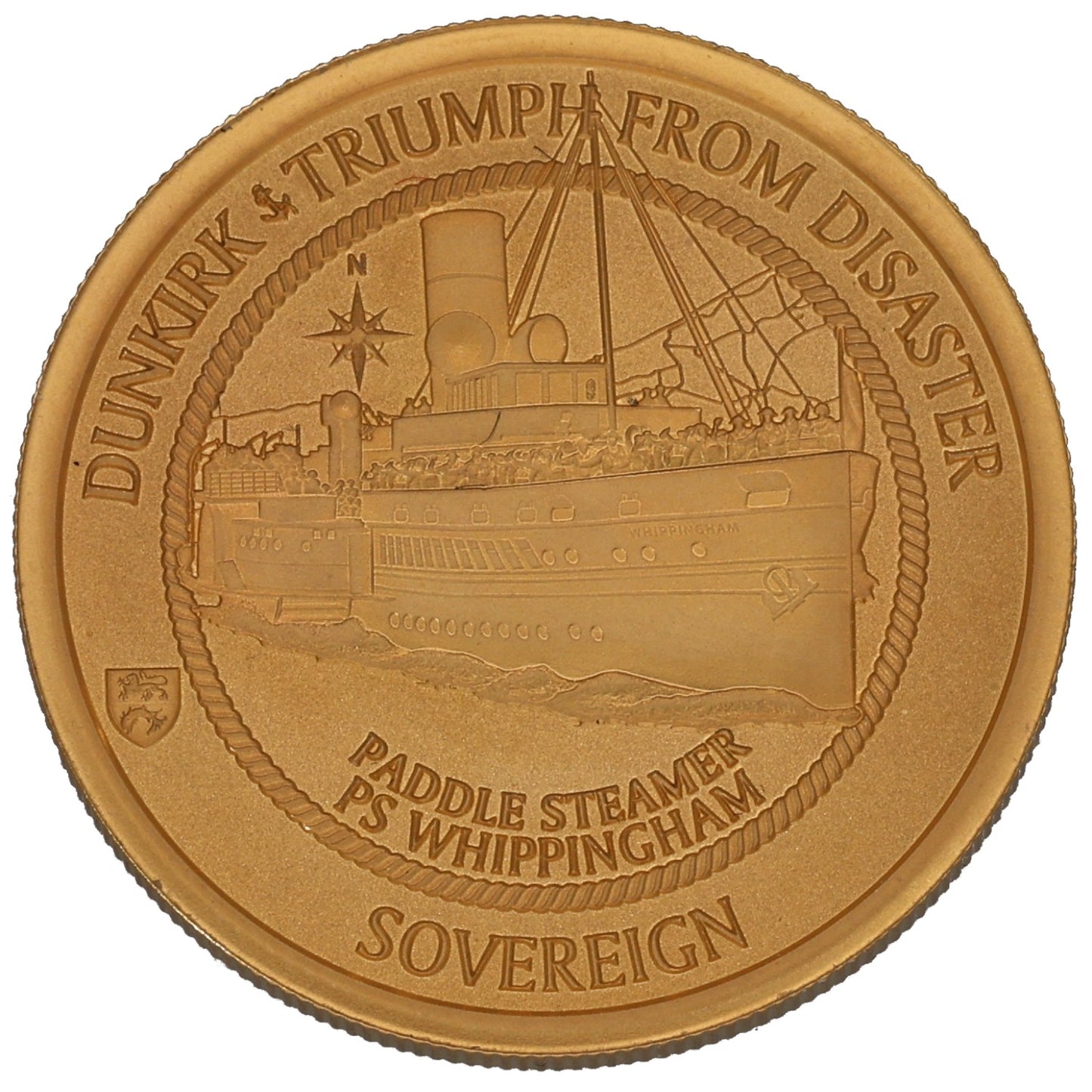 22ct Gold Dunkirk Triumph From Disaster Full Sovereign Coin 2020