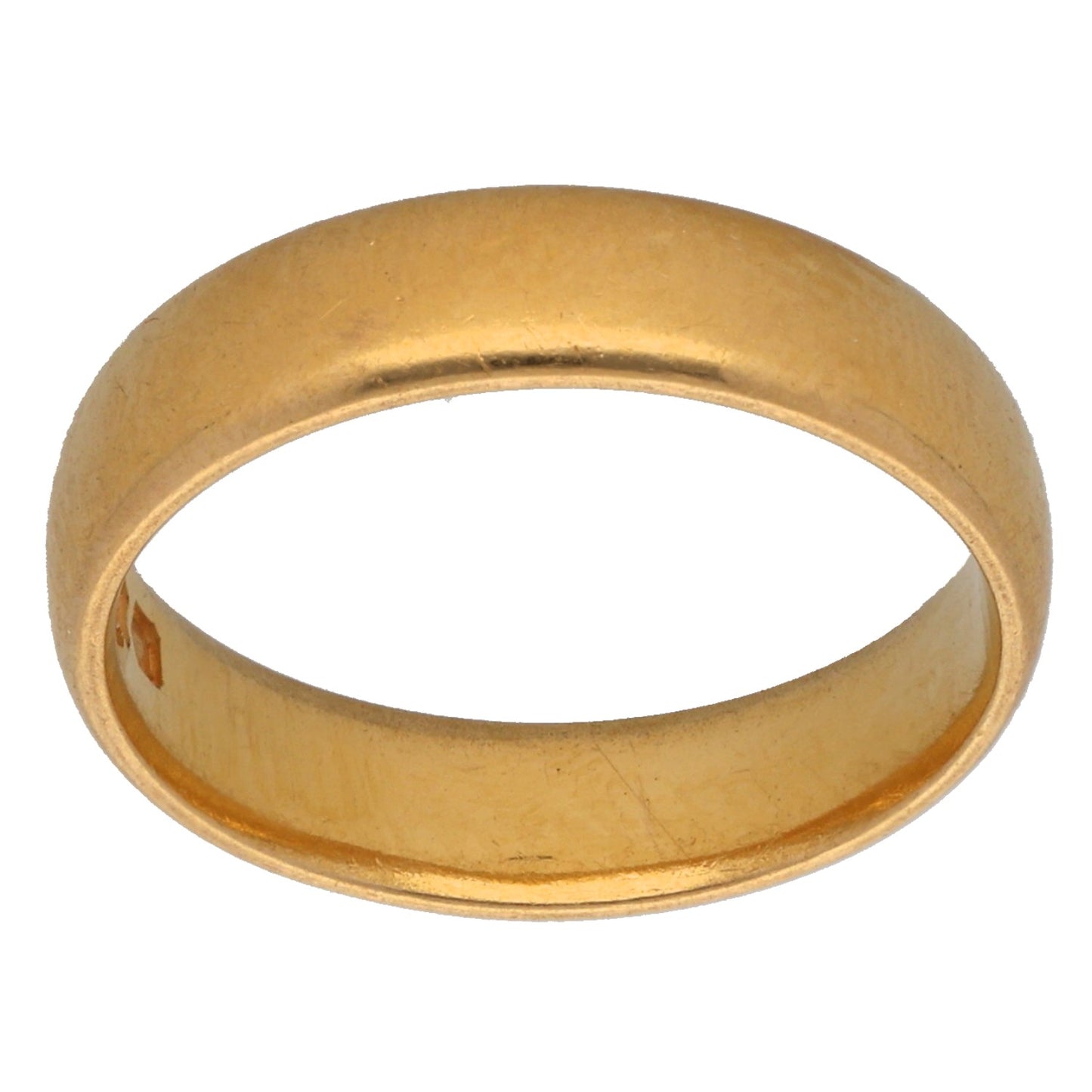 22ct Gold Plain Wedding Ring Size M