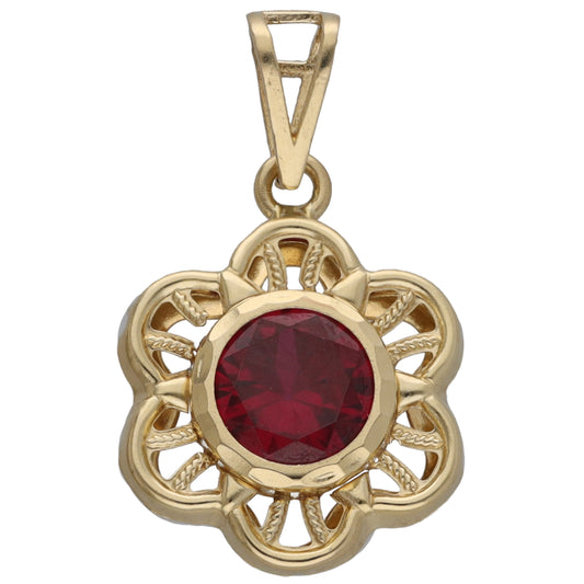 14ct Gold Imitation Gem Dress/Cocktail Pendant