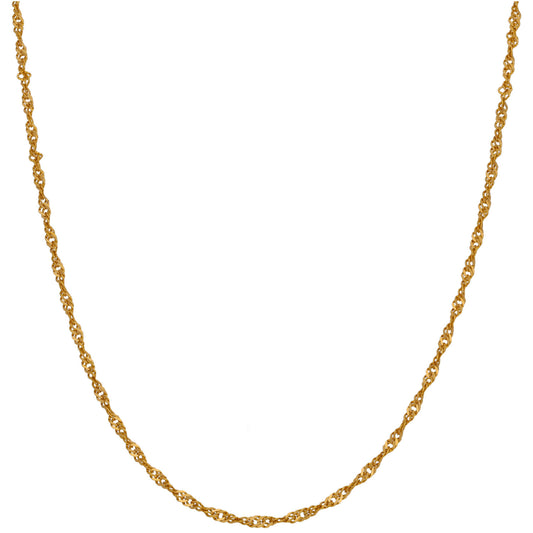 22ct Gold Singapore Chain 16"