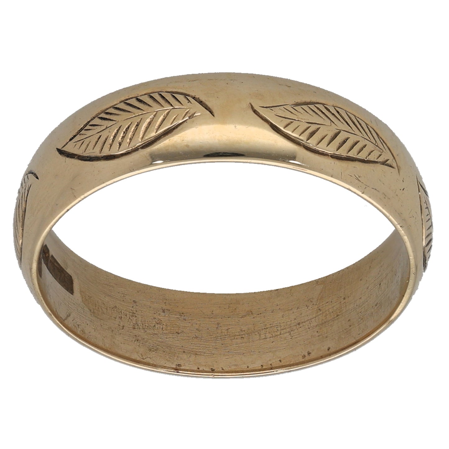 9ct Gold Plain Wedding Ring Size P