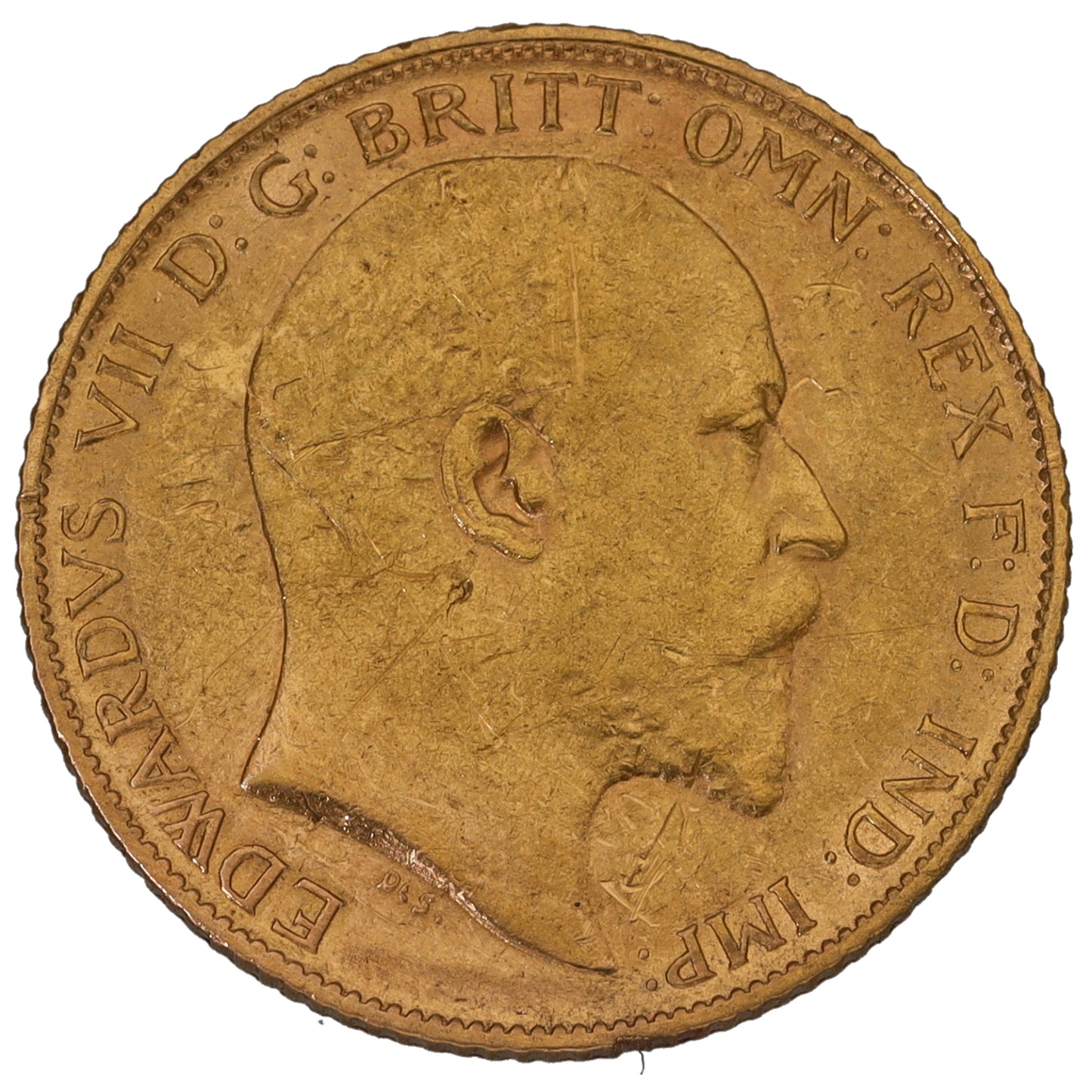 22ct Gold King Edward VII Half Sovereign Coin 1909
