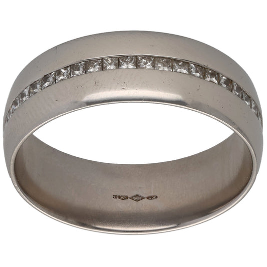 Platinum 1.41ct Diamond Eternity Ring Size X