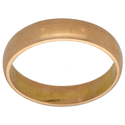 22ct Gold Plain Wedding Ring Size M