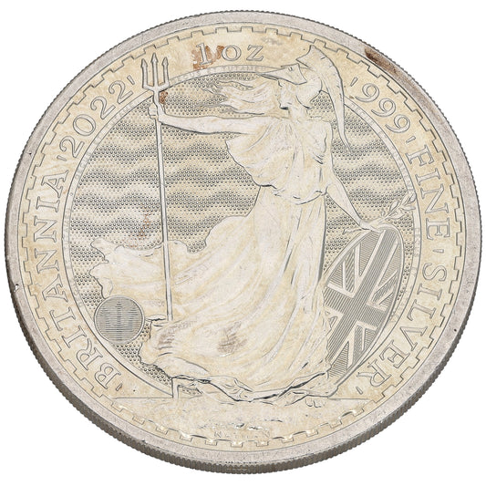 Fine Silver Queen Elizabeth II 1 OZ Britannia Coin 2022