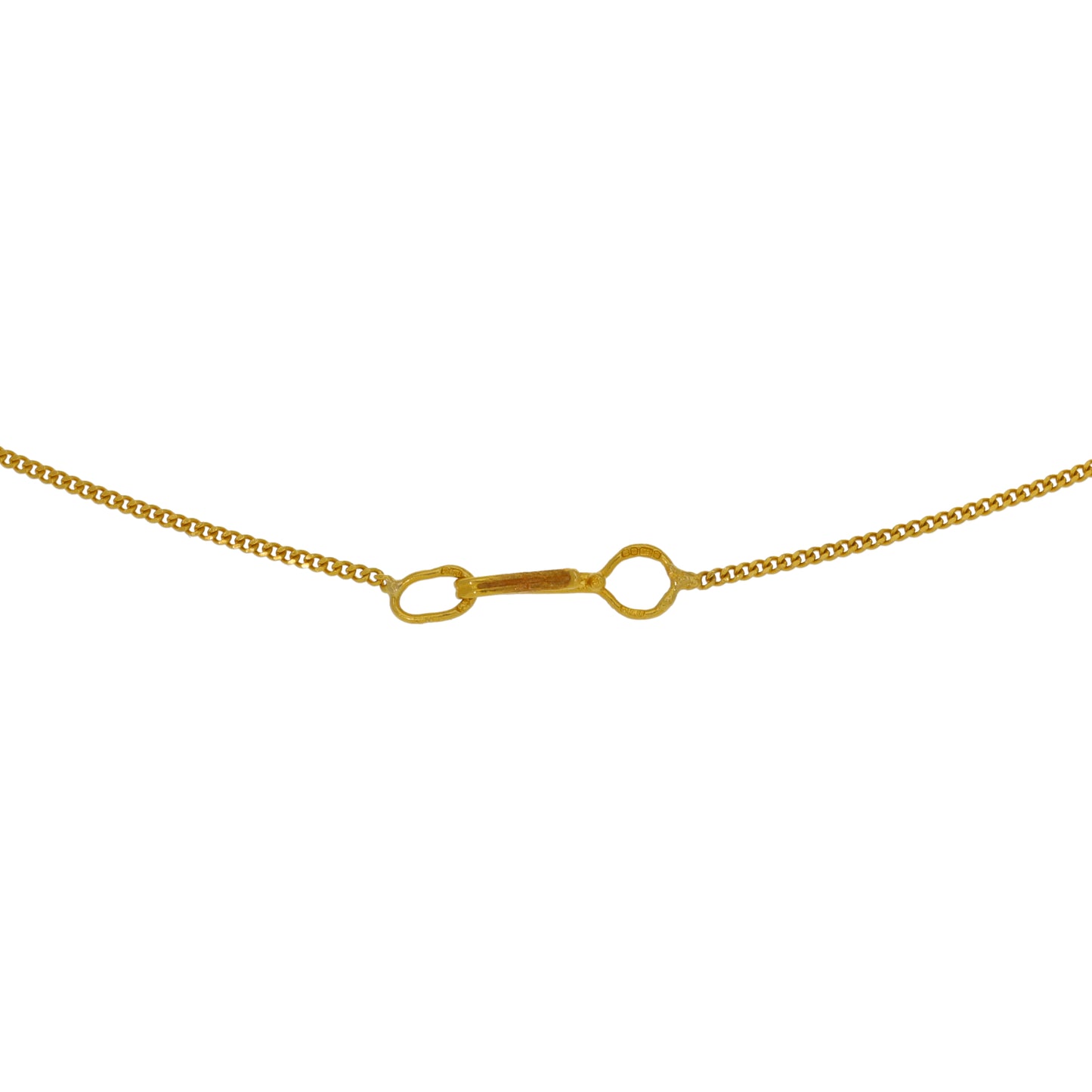 22ct Gold Curb Chain 18"