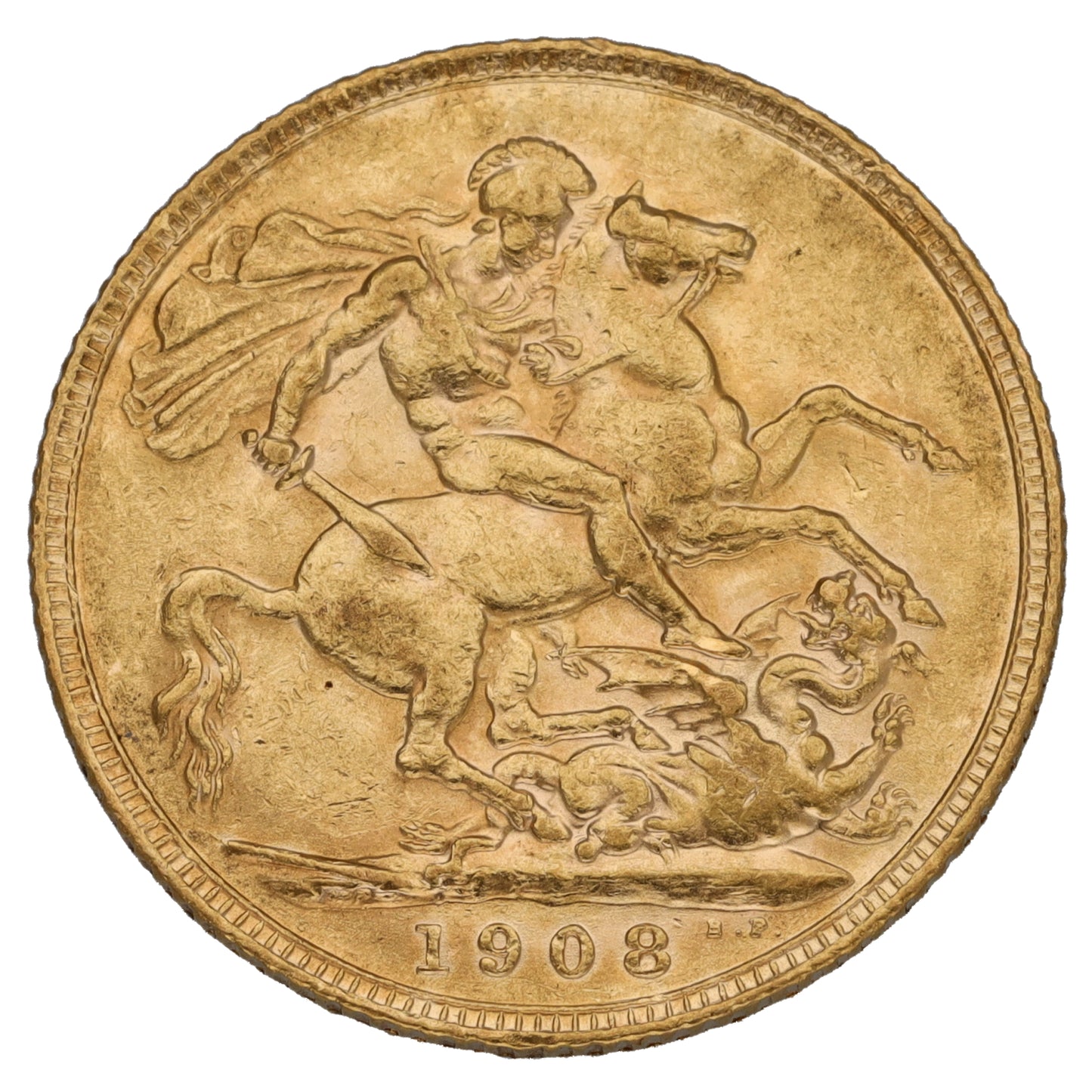 22ct Gold King Edward VII Full Sovereign Coin 1908