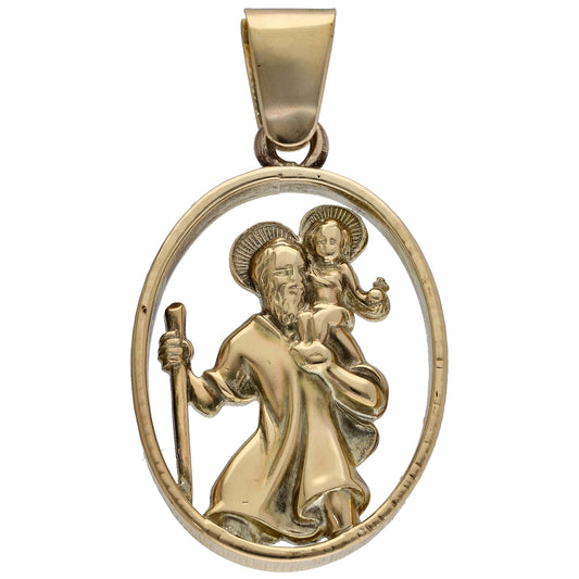 9ct Gold St Christopher Pendant