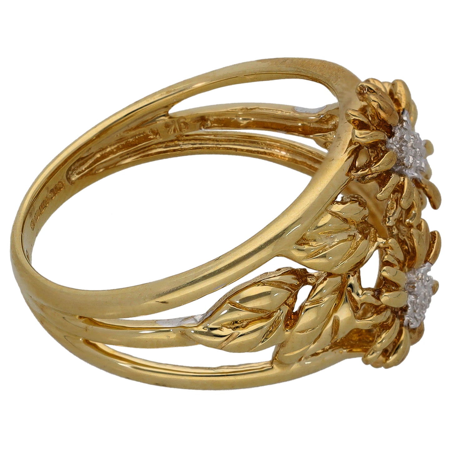 9ct Bicolour Gold Alternative Ring Size O