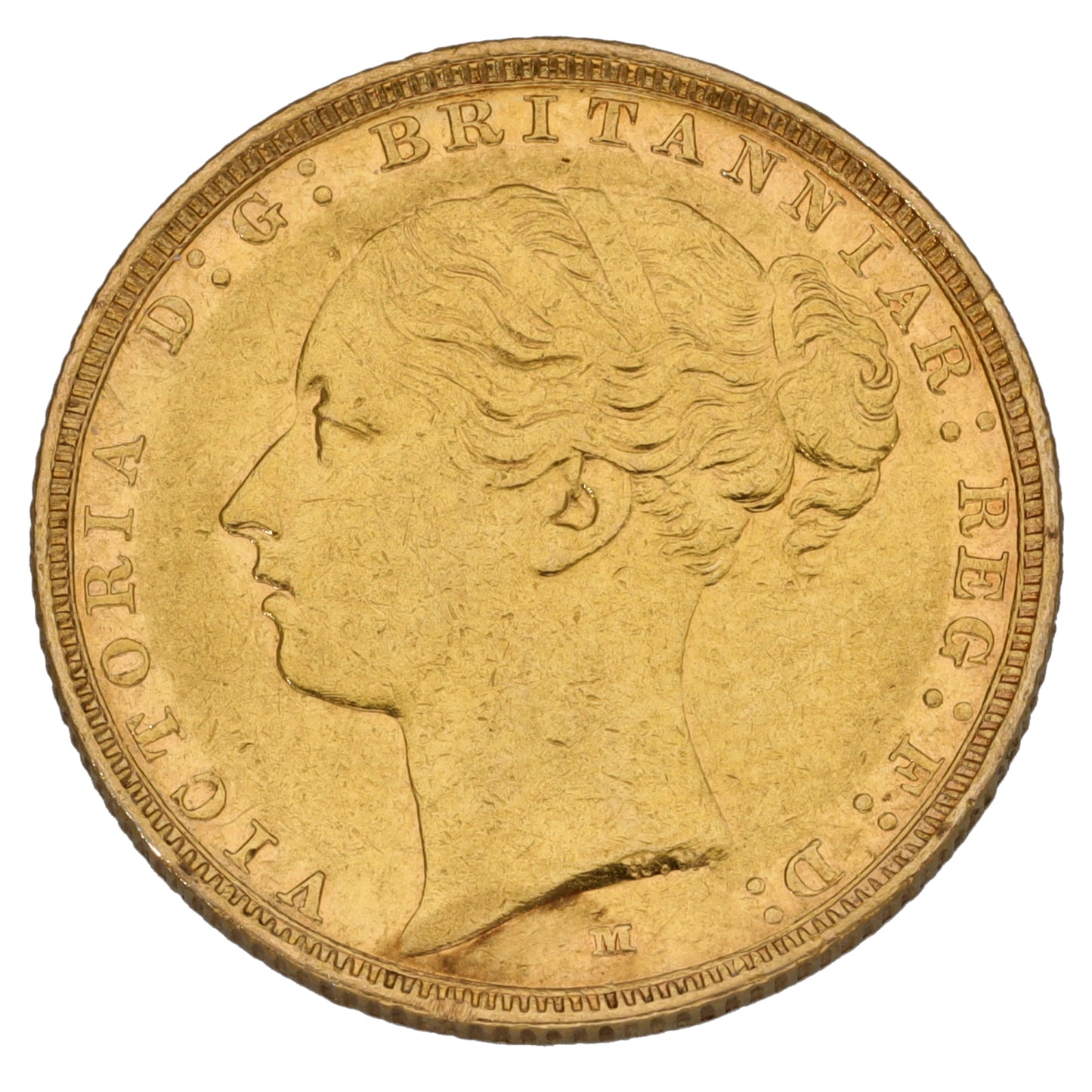 22ct Gold Queen Victoria Full Sovereign Coin 1884
