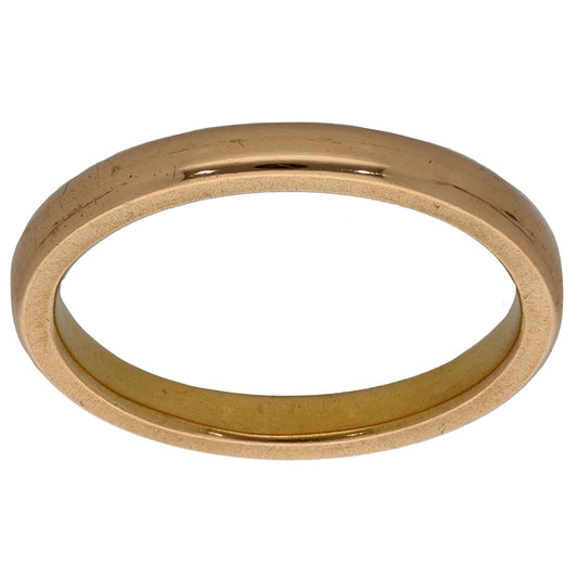 22ct Gold Plain Wedding Ring Size L