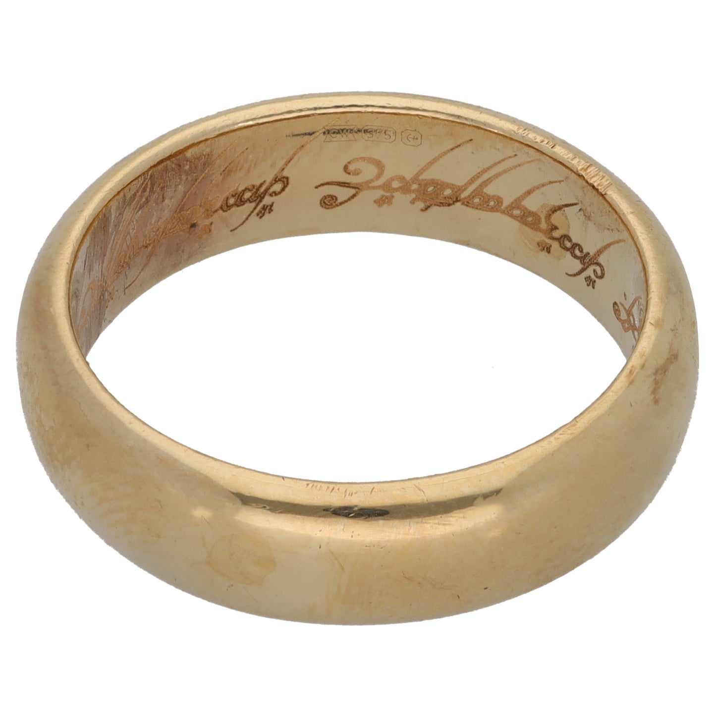 9ct Gold Plain Wedding Ring Size R