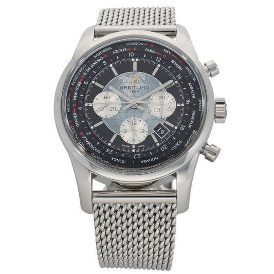 Breitling Transocean Chronograph AB0510 46mm Stainless Steel Watch