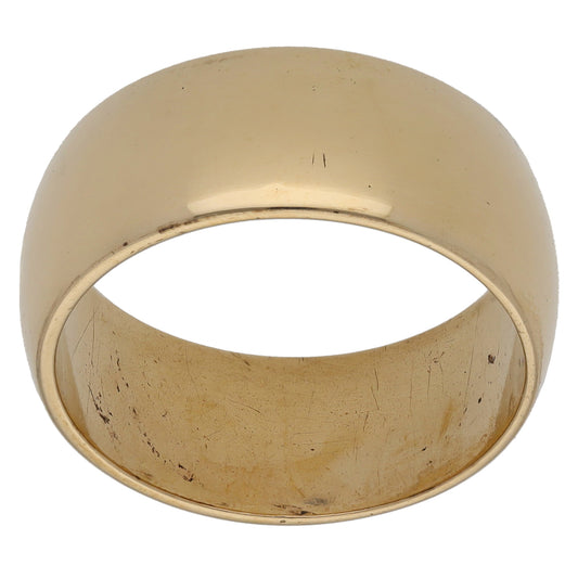 9ct Gold Plain Wedding Ring Size R