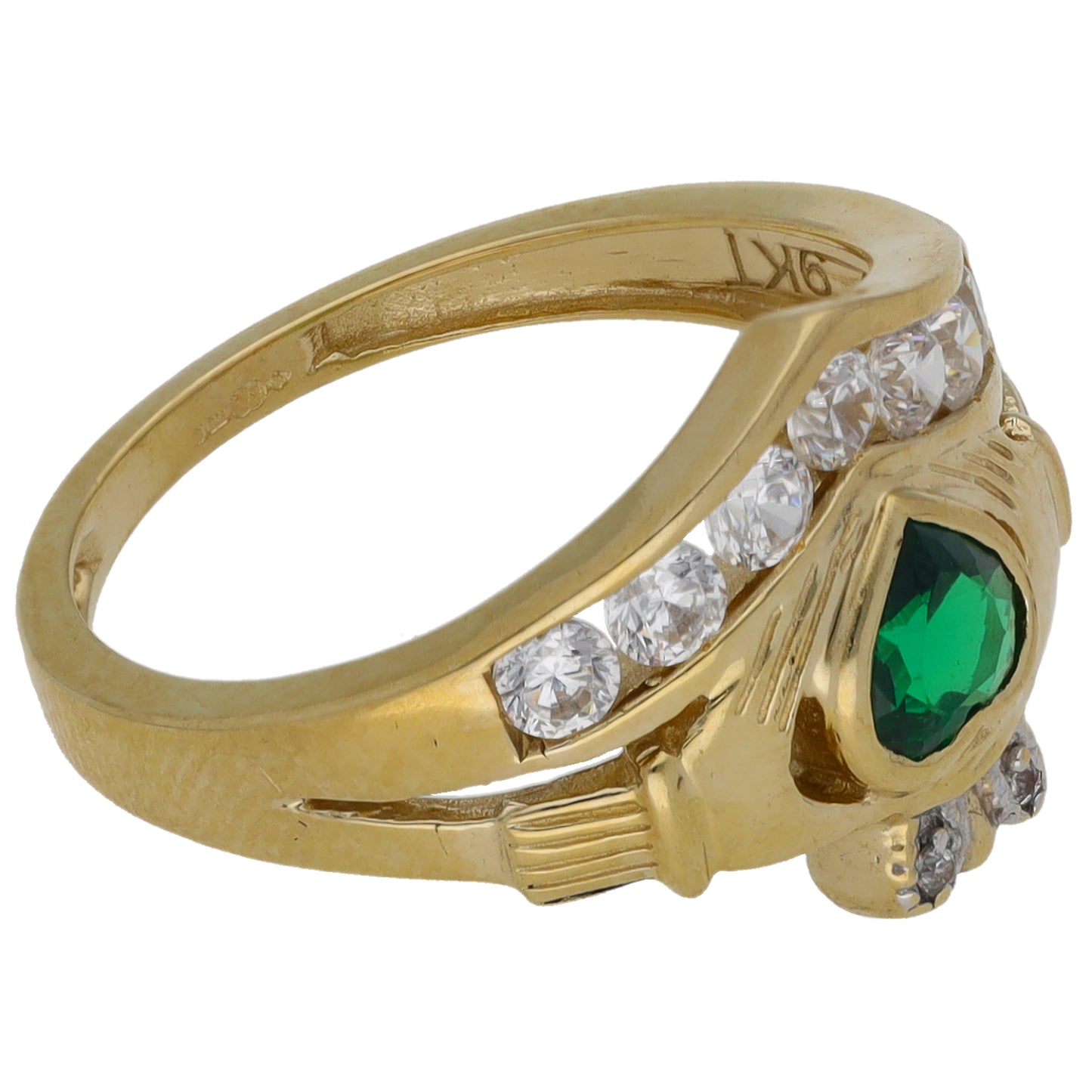 9ct Gold Imitation Dress/Cocktail Ring Size M