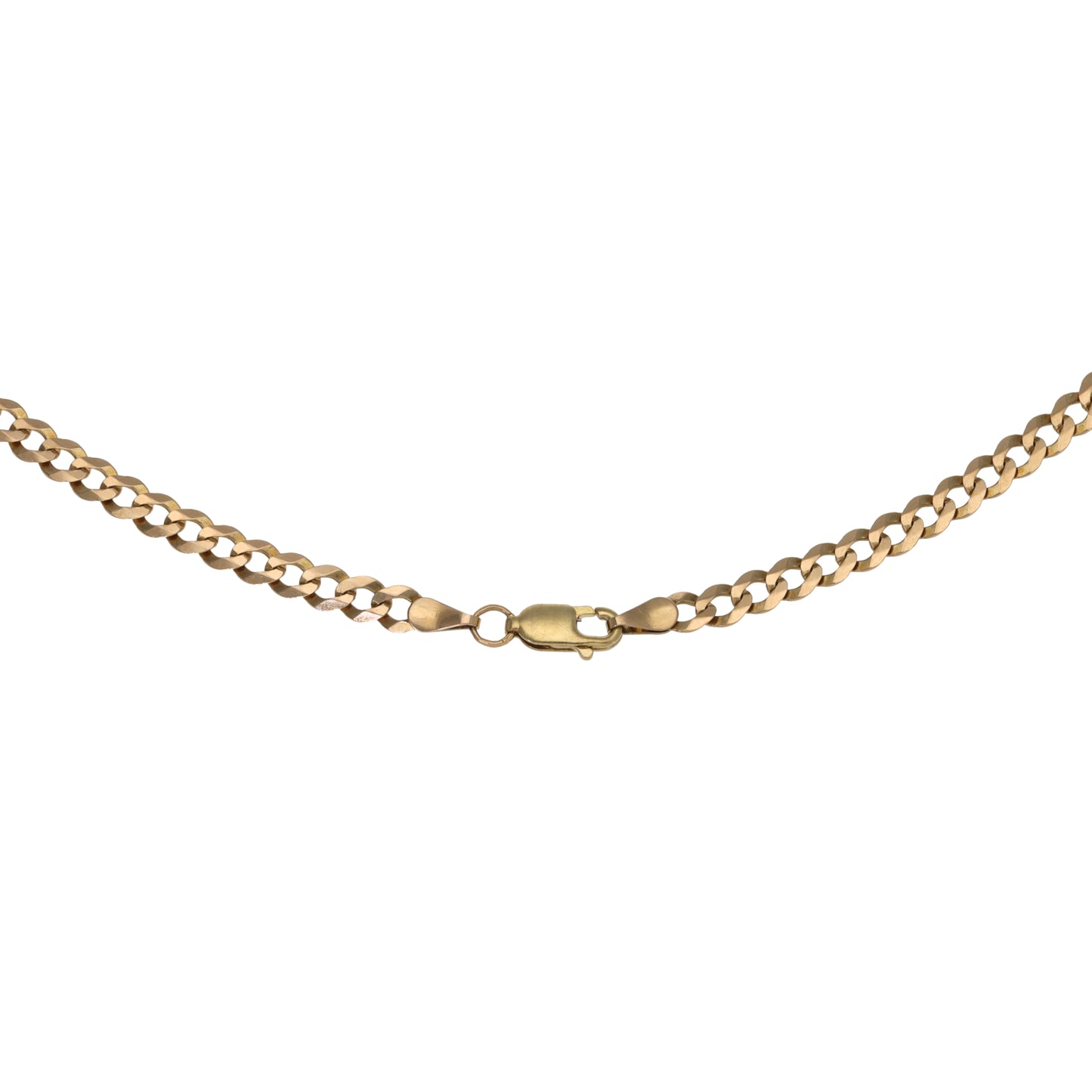9ct Gold Curb Chain 18"