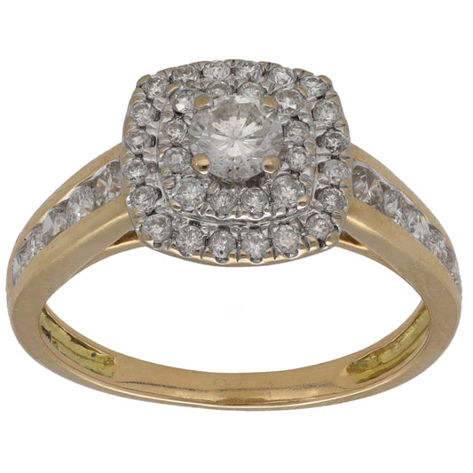 18ct Gold 0.68ct Diamond Dress/Cocktail Ring Size K