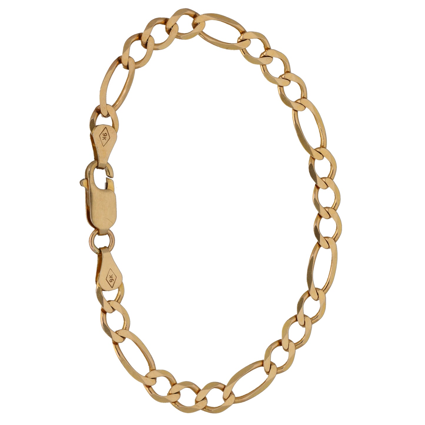 9ct Gold Figaro Bracelet