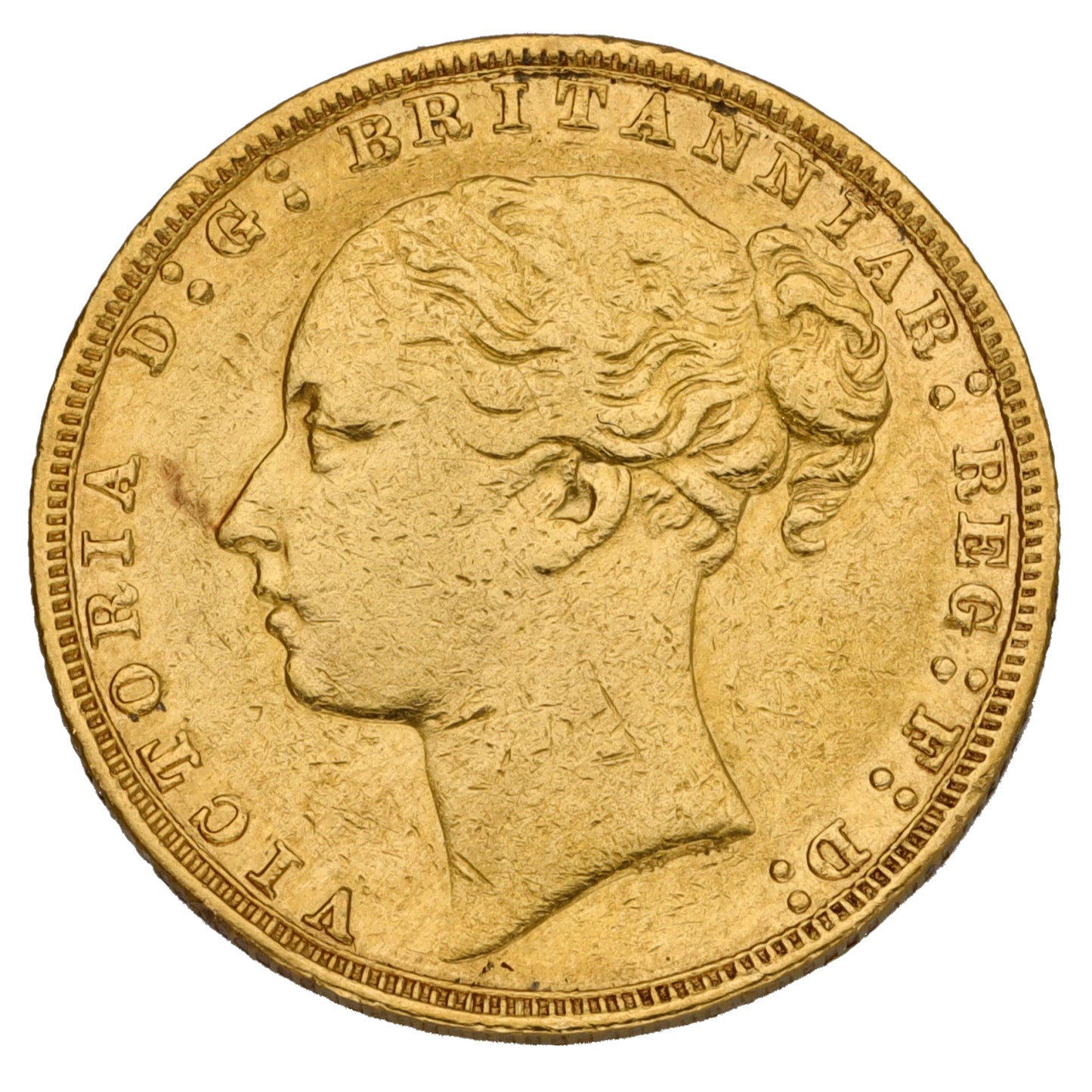 22ct Gold Queen Victoria Full Sovereign Coin 1880