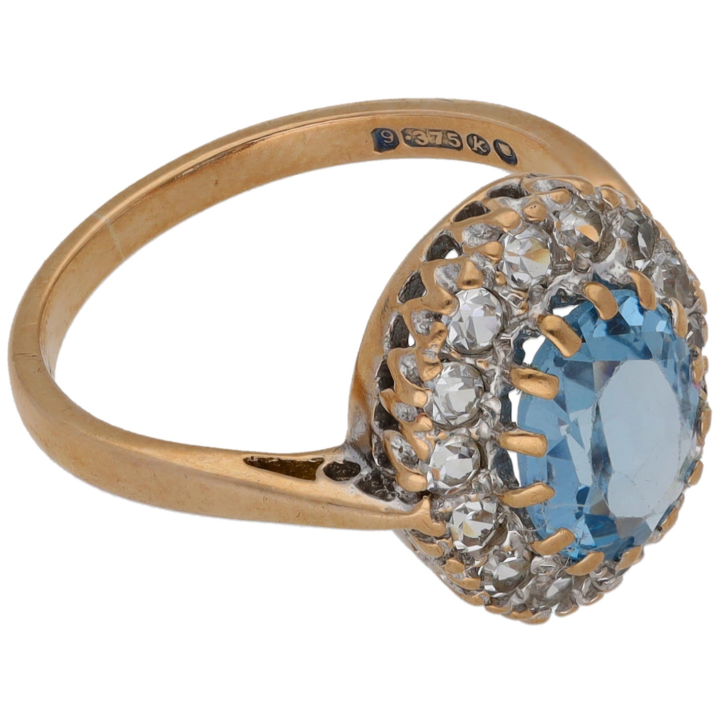 9ct Gold Imitation Dress/Cocktail Ring Size L