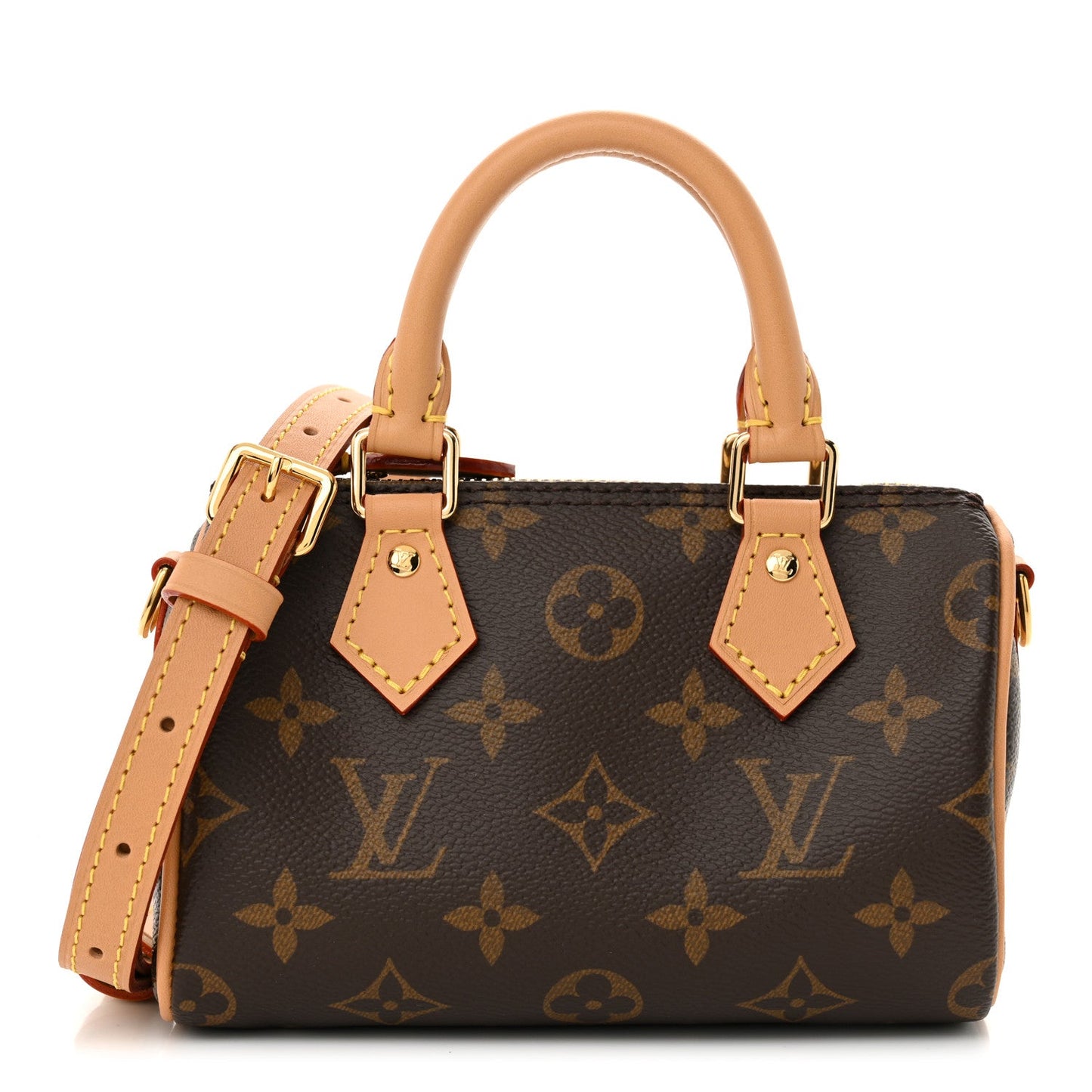 Louis Vuitton Speedy Bandouliere Monogram Coated Canvas Bag - Brown