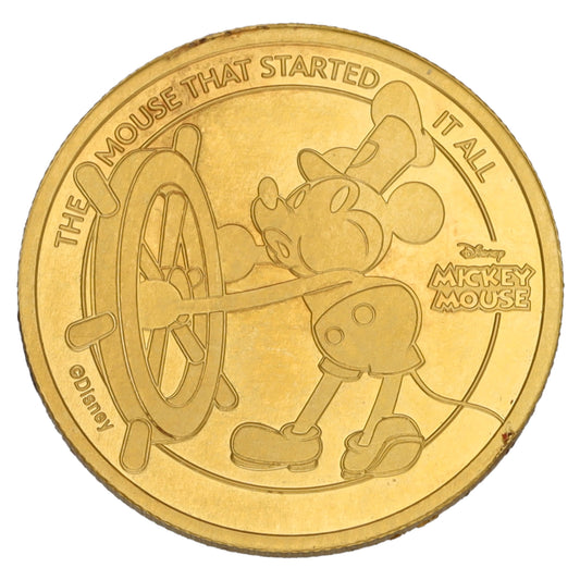 24ct Gold Barbados Disney The Mouse That Started It All 1/10 OZ Coin 2023
