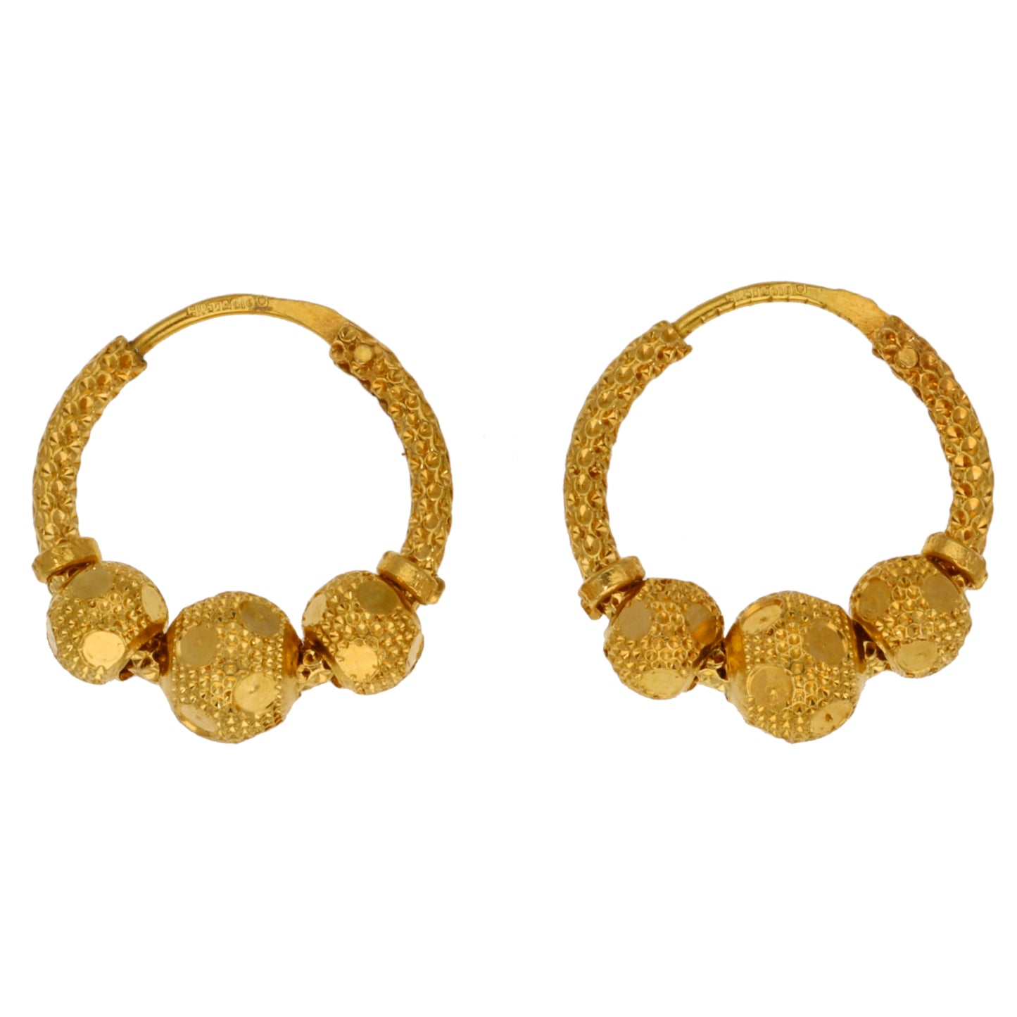 22ct Gold Hoop Earrings