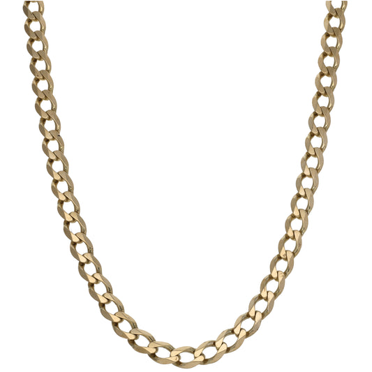 9ct Gold Curb Chain 20"