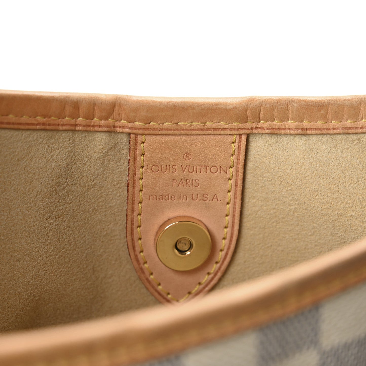 Louis Vuitton Galliera PM Damier Azur Coated Canvas Bag - Off White & Blue