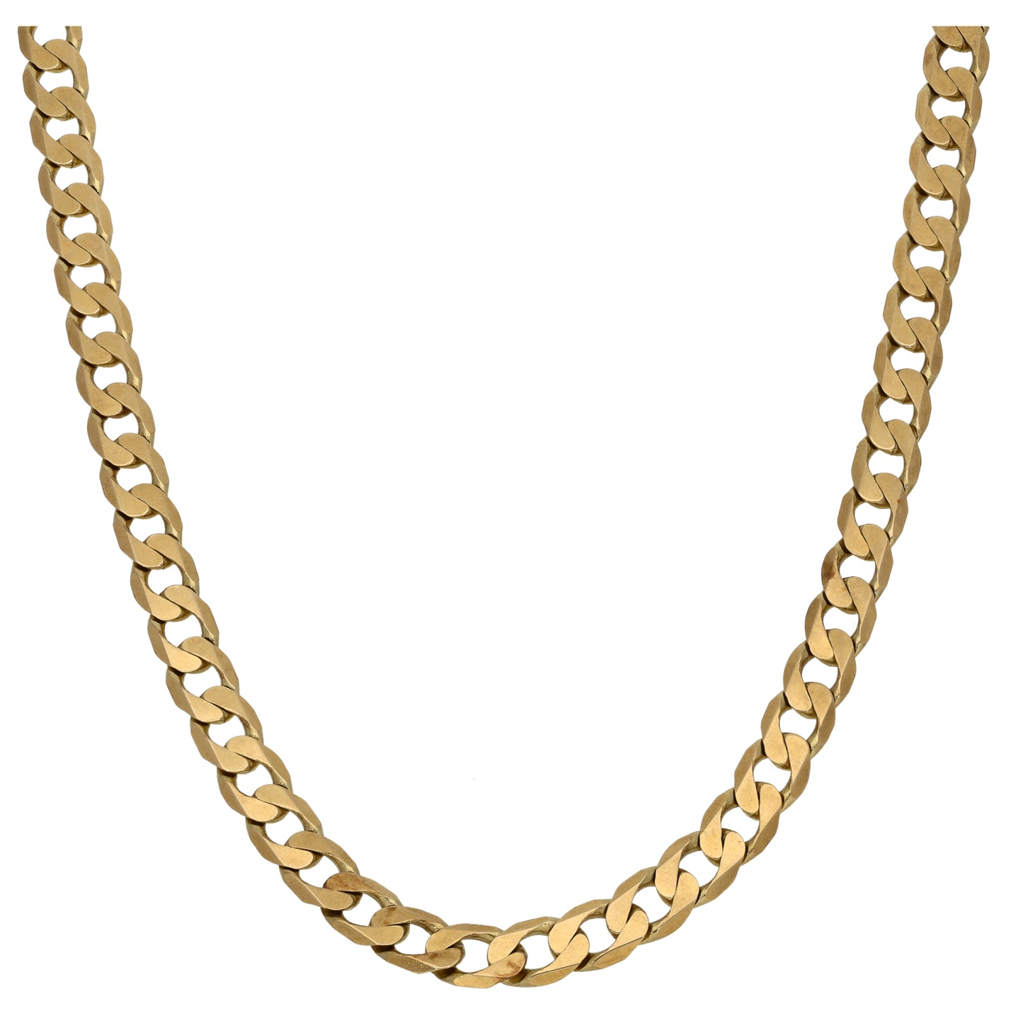 9ct Gold Curb Chain 22"