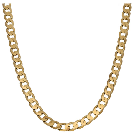 9ct Gold Curb Chain 22"