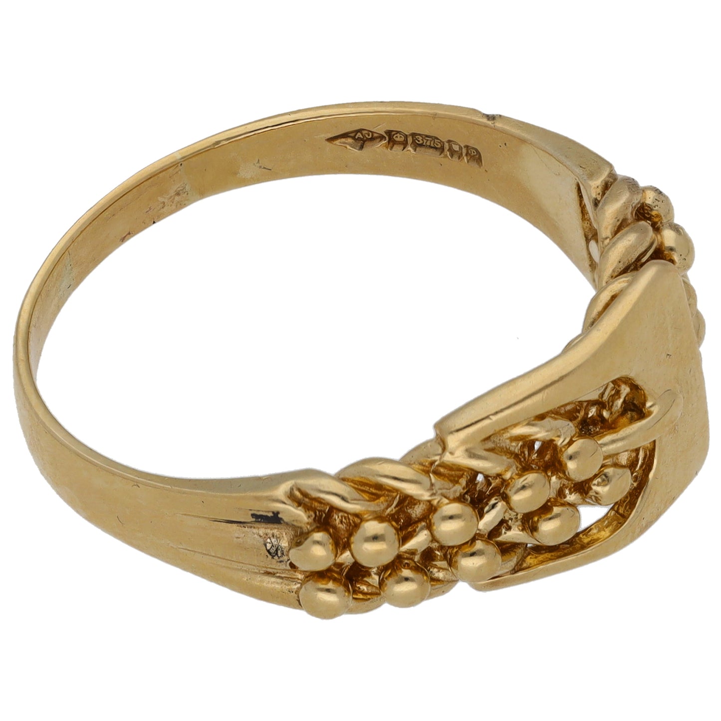 9ct Gold Buckle Ring Size Y