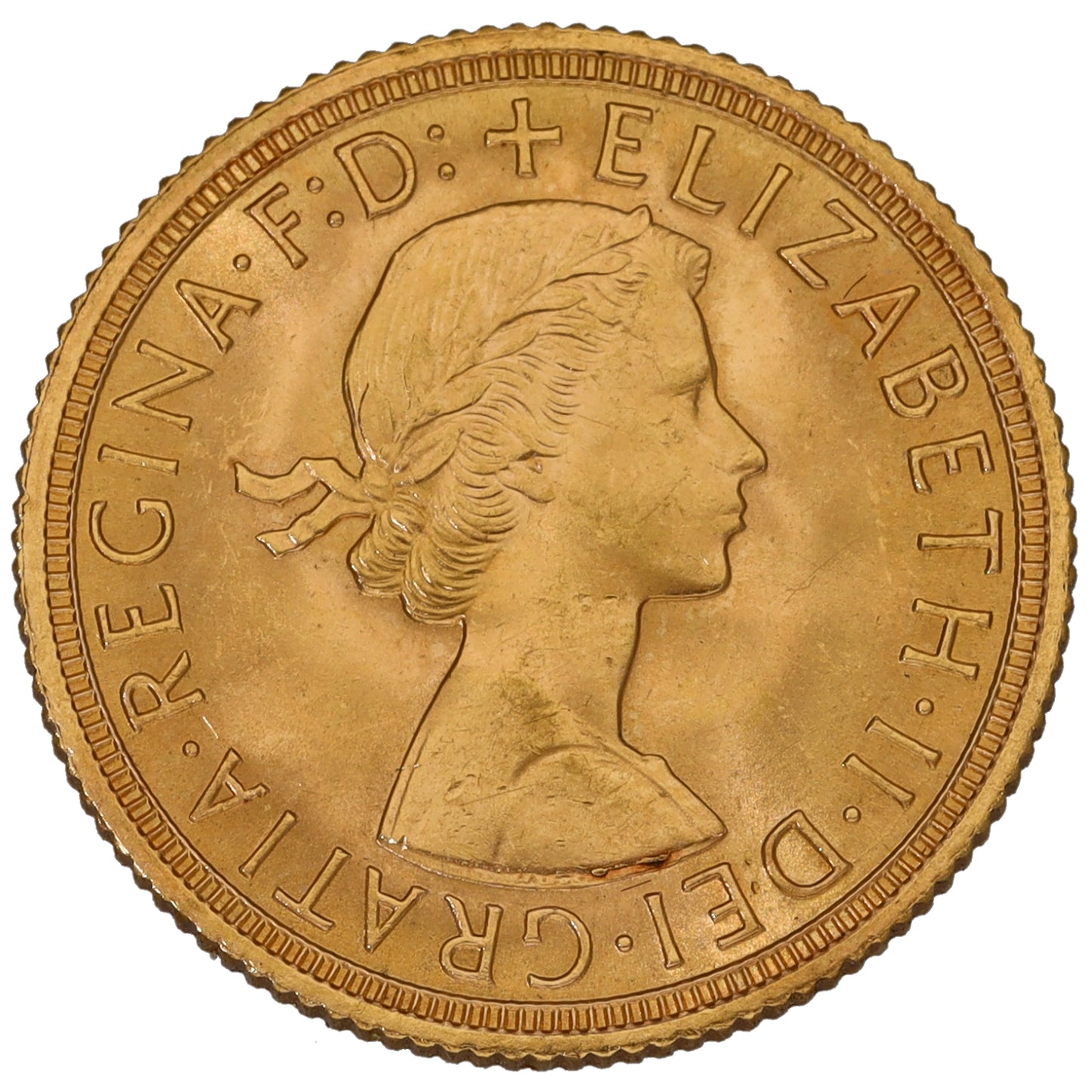 22ct Gold Queen Elizabeth II Full Sovereign Coin 1963