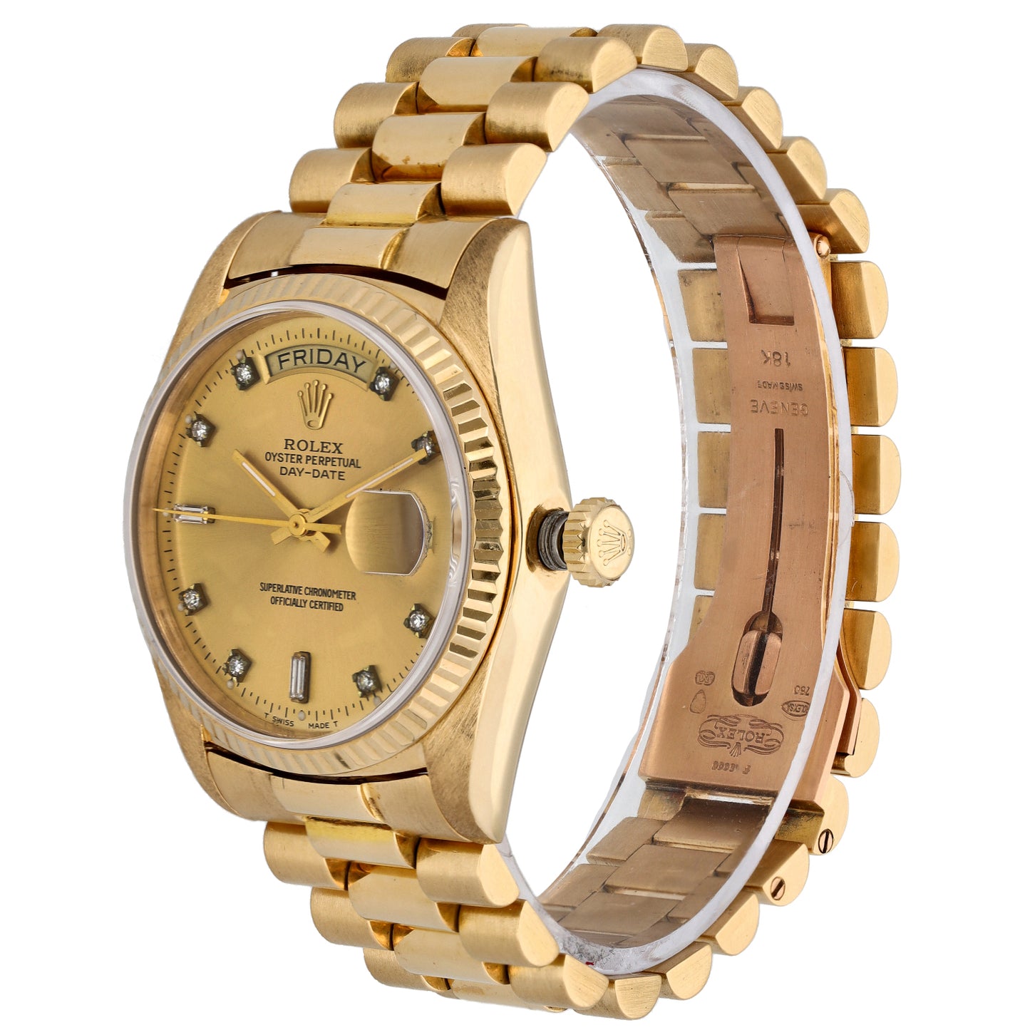 Rolex Day-Date 18038 36mm Gold Watch