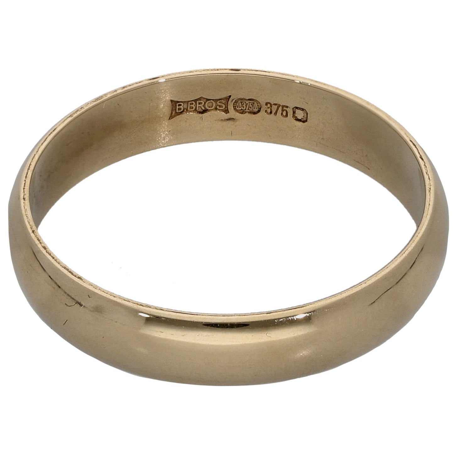 9ct Gold Plain Wedding Ring Size O