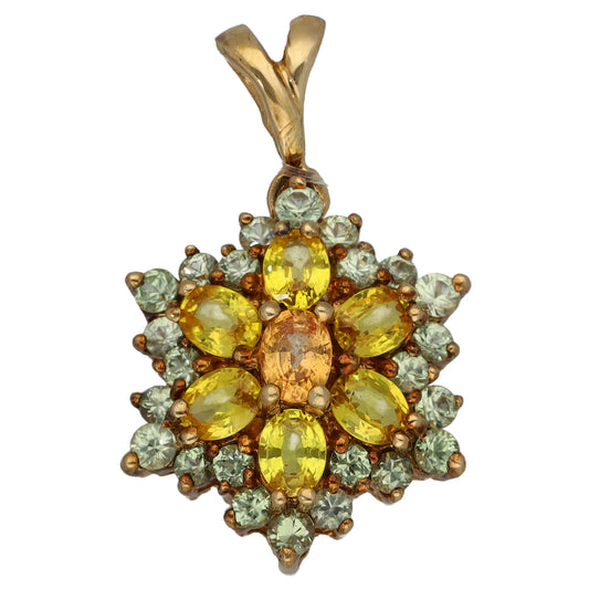 9ct Gold Sapphire Dress/Cocktail Pendant
